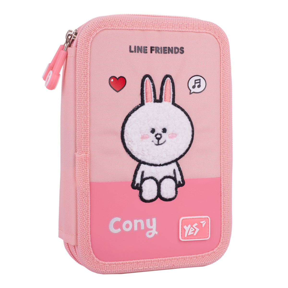 Пенал двойной YES HP-01 Line Friends Pretty Choco and Cony 13х21х4 см Разноцветный (533638)