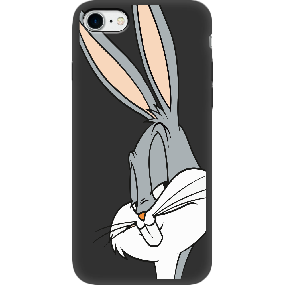 Чехол BoxFace Apple iPhone 7/8 SE  2020 Lucky Rabbit Черный силикон (26205-bk81-35387)