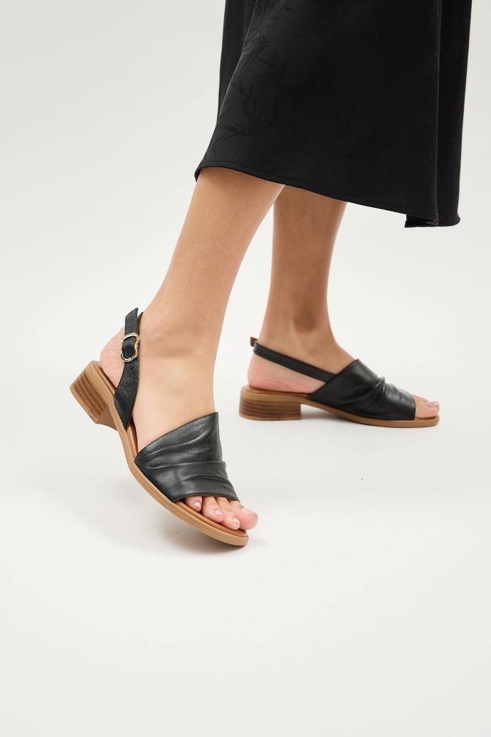 Босоножки женские LONZA кожаные р. 38 Черный (199960) - фото 2