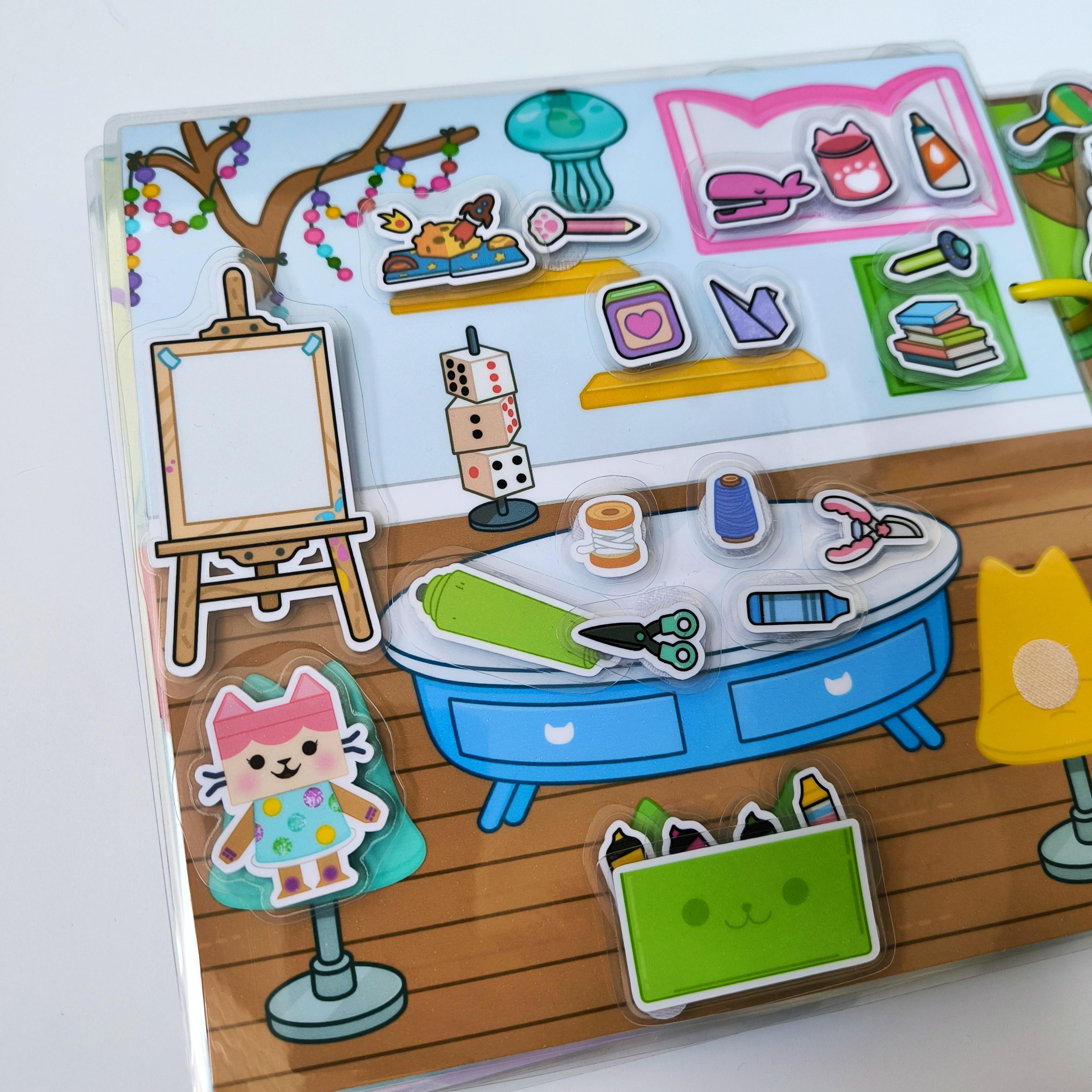 Книга-домик Gabby's Dollhouse на липучках (LP-0051) - фото 9 Книга-домик Gabby's Dollhouse на липучках (LP-0051) - фото 9