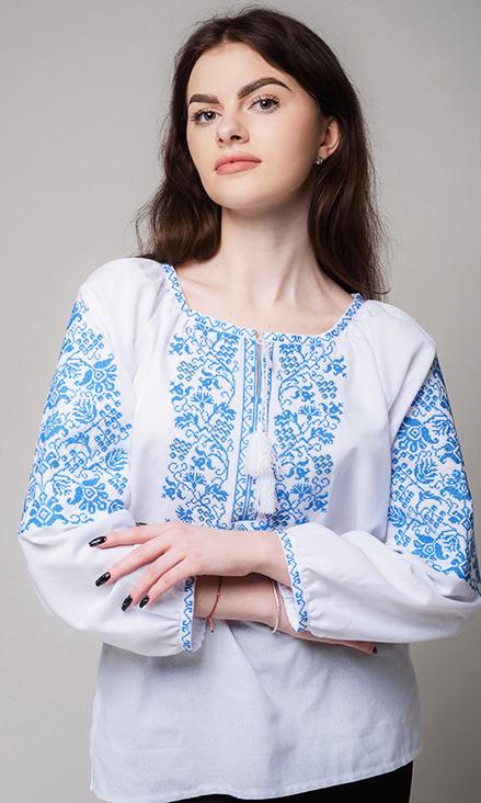 Вишиванка жіноча Вишиваночка р. 46 Білий (517-3б)