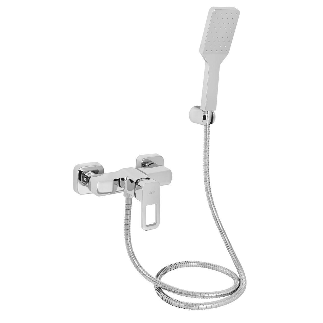 Змішувач для душу Lidz Wawel 010 з душовим гарнітуром k40 LDWAW010CRM45390 Chrome (2610407751)