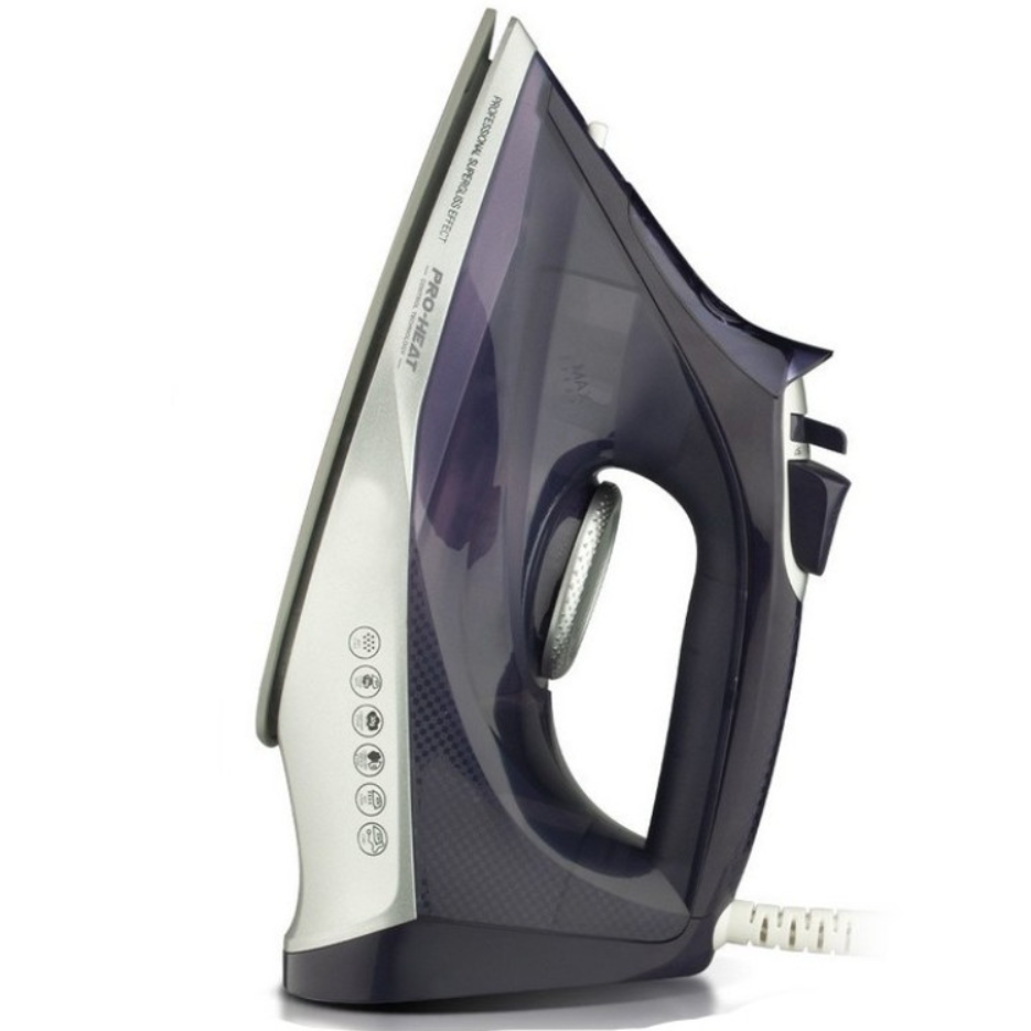 Утюг паровой Domotec MS1166P с антипригарной подошвой 1600 Вт (28436652)