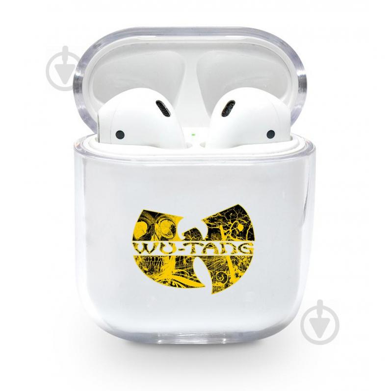 Прозрачный силиконовый чехол Apple AirPods с рисунком - Wu Tang (KAP1164)
