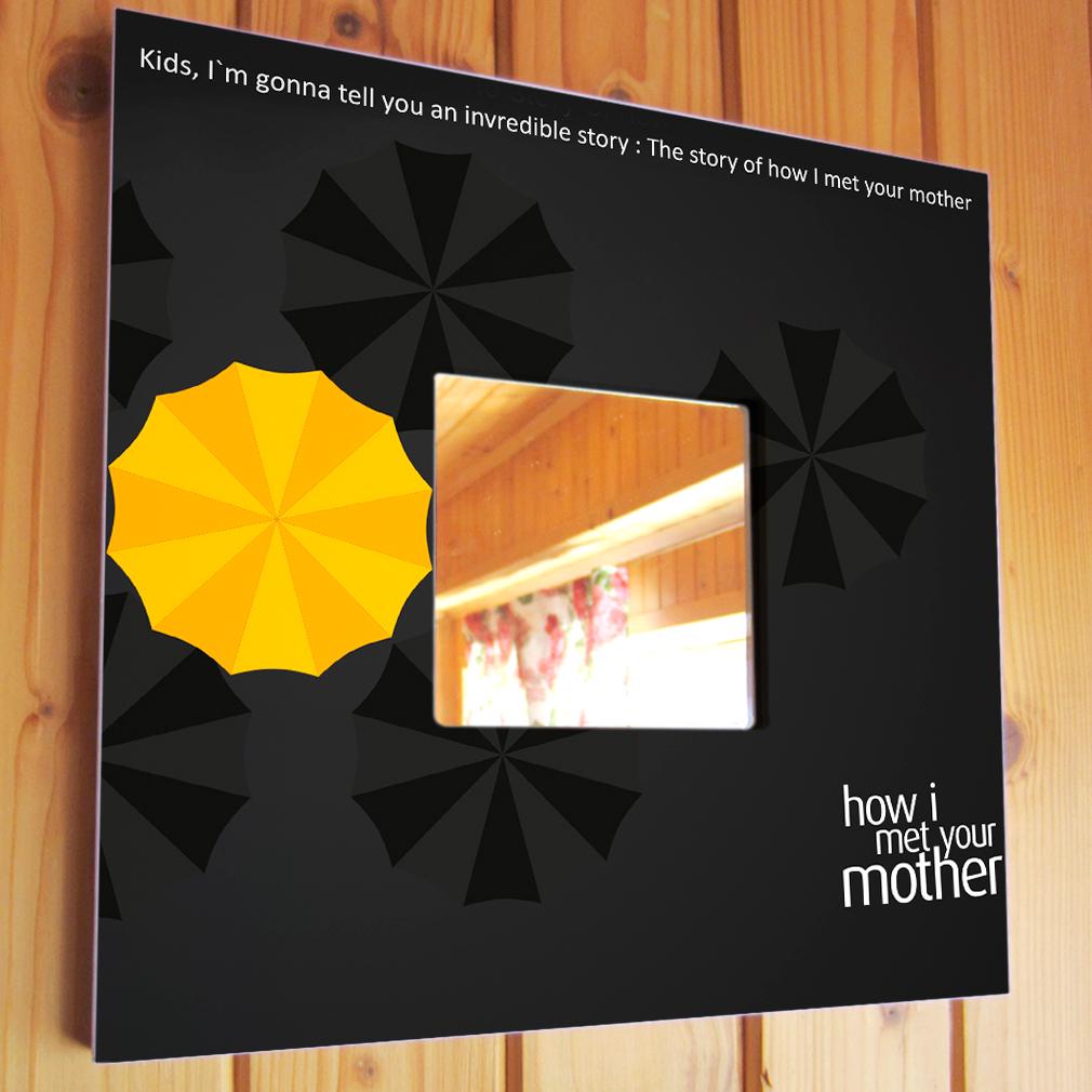 Зеркало декоративное "Сериал Как я встретил вашу маму" 260х260 мм (M03512)