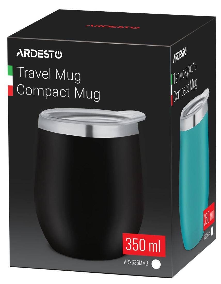 Термочашка Ardesto Compact Mug 350 мл Black (AR2635MMB) - фото 2 Термочашка Ardesto Compact Mug 350 мл Black (AR2635MMB) - фото 2