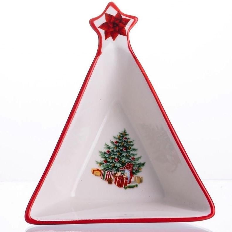 Пиала для десертов и закусок Christmas фарфоровая 15х12х4 см (HP-SDHK-15)