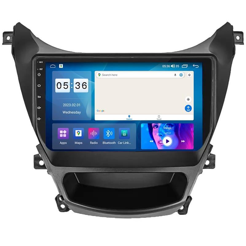 Автомагнитола штатная Lesko для Hyundai Elantra V MD рестайлинг ver 2 2013-2016 9" 2/32Gb CarPlay 4G Wi-Fi