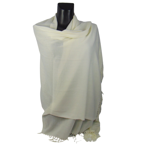 Палантин-шарф однотонный Ozsoy Молочный (1742408965)