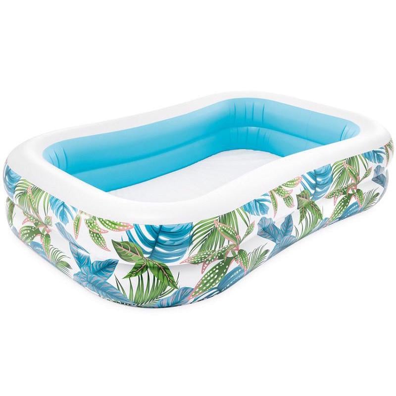 Бассейн надувной семейный Intex Тропики прямоугольный 229х152х48 см (31992018)