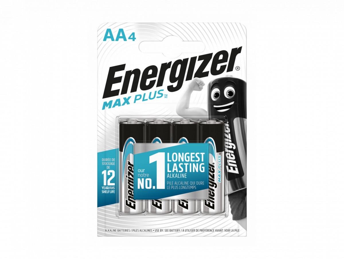 Батарейка Energizer AA Max Plus 4 шт./уп.