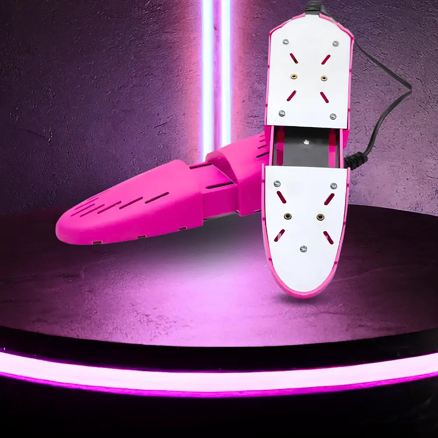 Электросушилка телескопическая раздвижная для обуви и перчаток Розовый (86959) - фото 5 Электросушилка телескопическая раздвижная для обуви и перчаток Розовый (86959) - фото 5