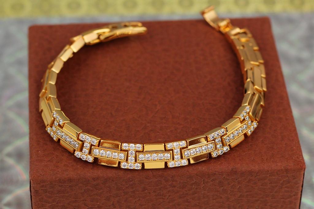 Браслет Xuping Jewelry Сокровища монтесумы 17 см 8 мм Золотистый (1865603333)