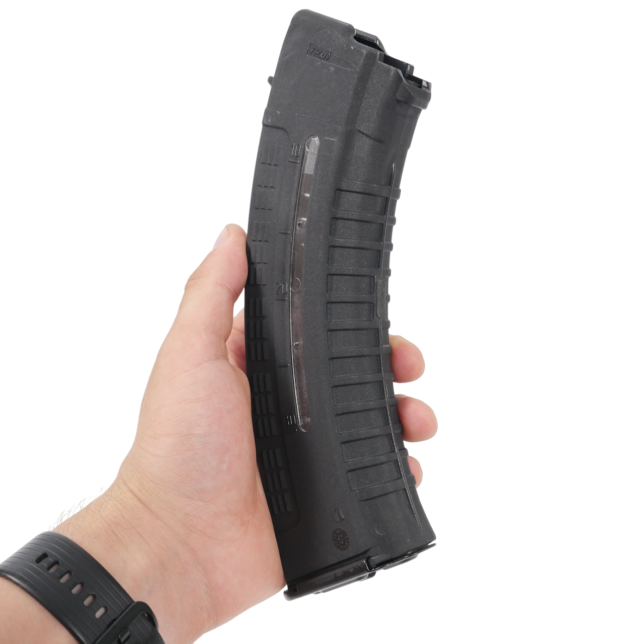 Магазин 7.62х39 з вікном для контролю кількості заряду патронів Чорний - фото 3 Магазин 7.62х39 з вікном для контролю кількості заряду патронів Чорний - фото 3