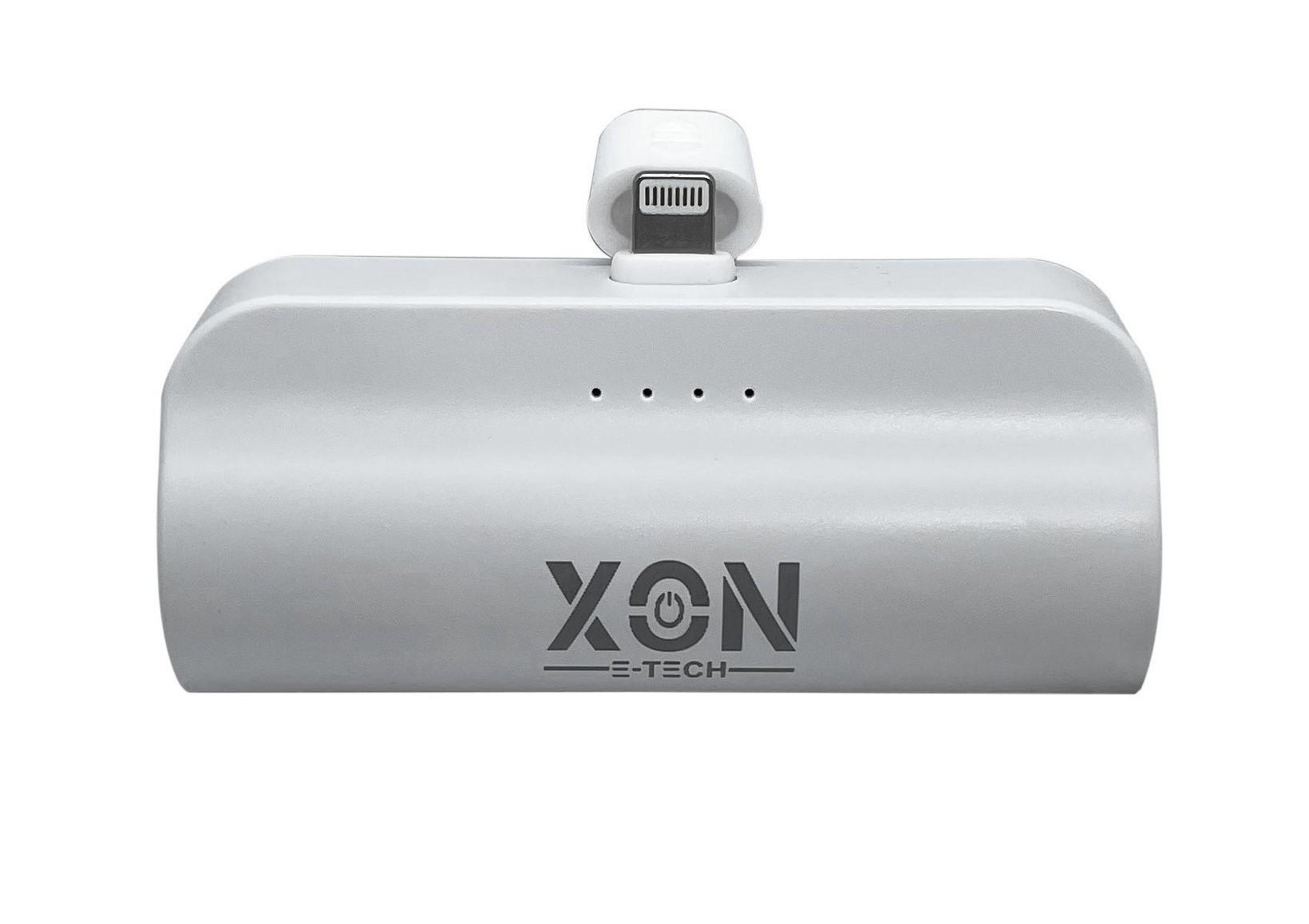 Повербанк XON PowerBank MiniCharge Lightning 5000 mAh Білий (DC5LE 6808) - фото 2