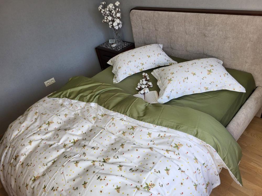 Комплект постельного белья Premium Quattro сатин двуспальный на резинке (2068293850)