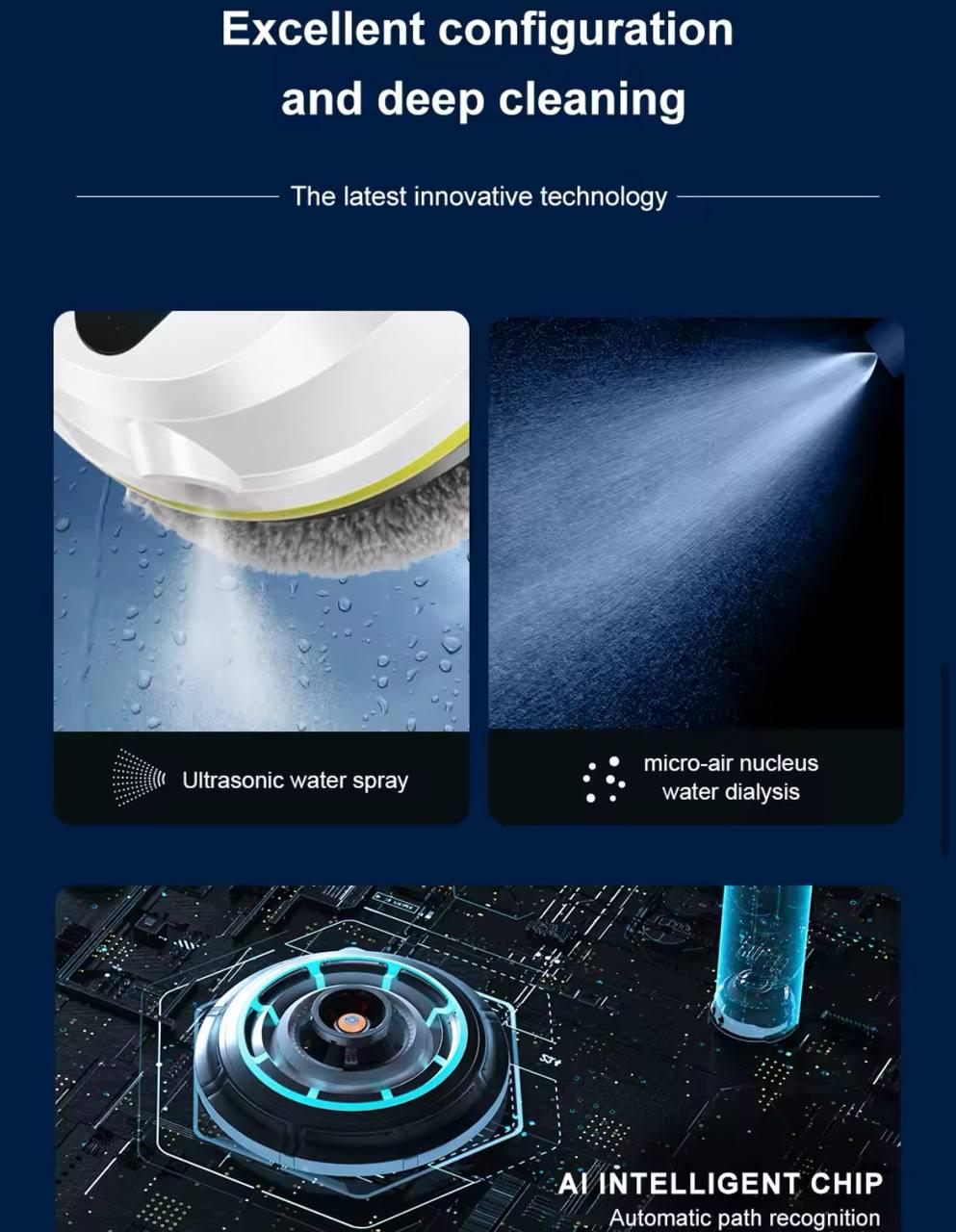 Робот-мойщик PuRuikai с распылителем для мойки окон автоматический (PRK-309) - фото 5