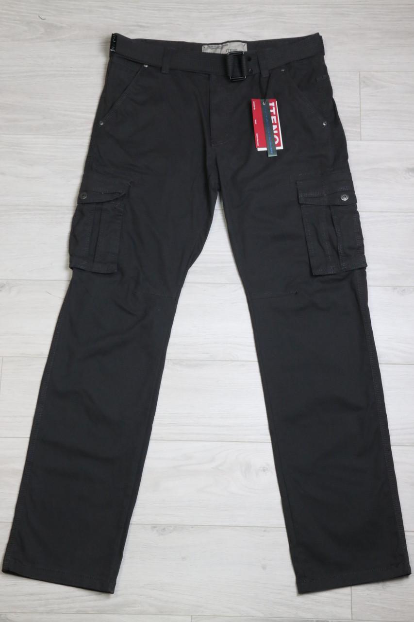 Джинси карго чоловічи Iteno з накладними кишенями р. 40 Сірий ( 1672-7)