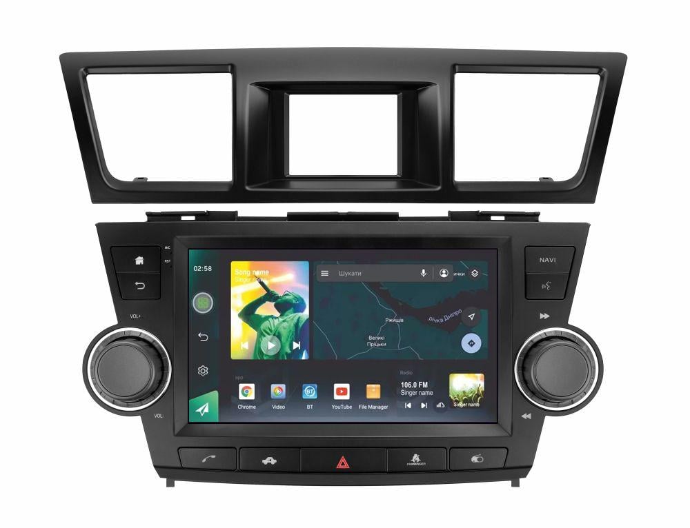 Магнитола штатная Sigma X9232 2/32 GB Toyota Highlander 2 XU40 2007-2013 9" (AR-71752)