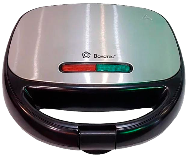 Мультипекар електричний Domotec MS-7704 4в1 сендвічі/гриль/вафлі/горішки 1000W\ Сріблясто-чорний (MS 7704_4674)