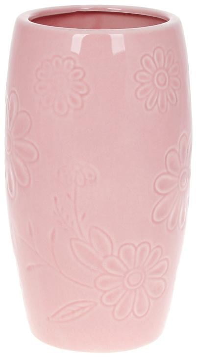 Ваза Рожевий Ромашка 12,5х12,5х21,8 см Рожевий