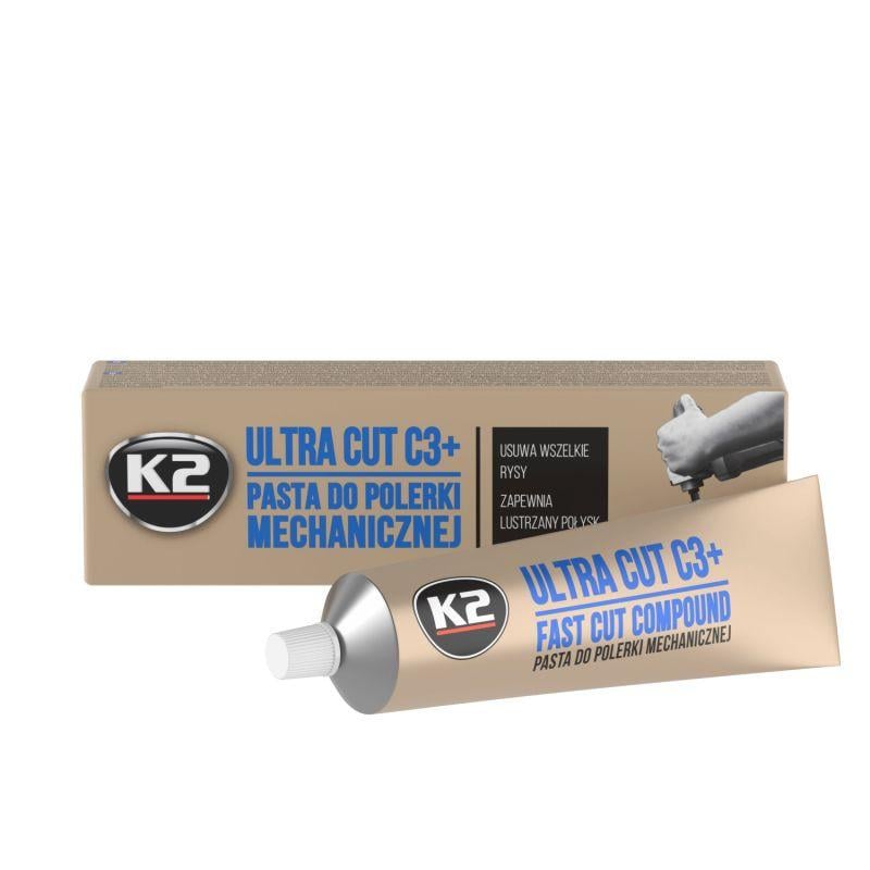 Паста для механической полировки кузова К2 Ultra Cut C3+ туба 100 г (3160000289)