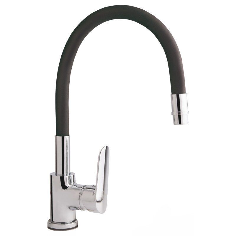 Змішувач для кухні Q-tap Linea QTLINCRB007F одноважільний латунь Чорний (76001)