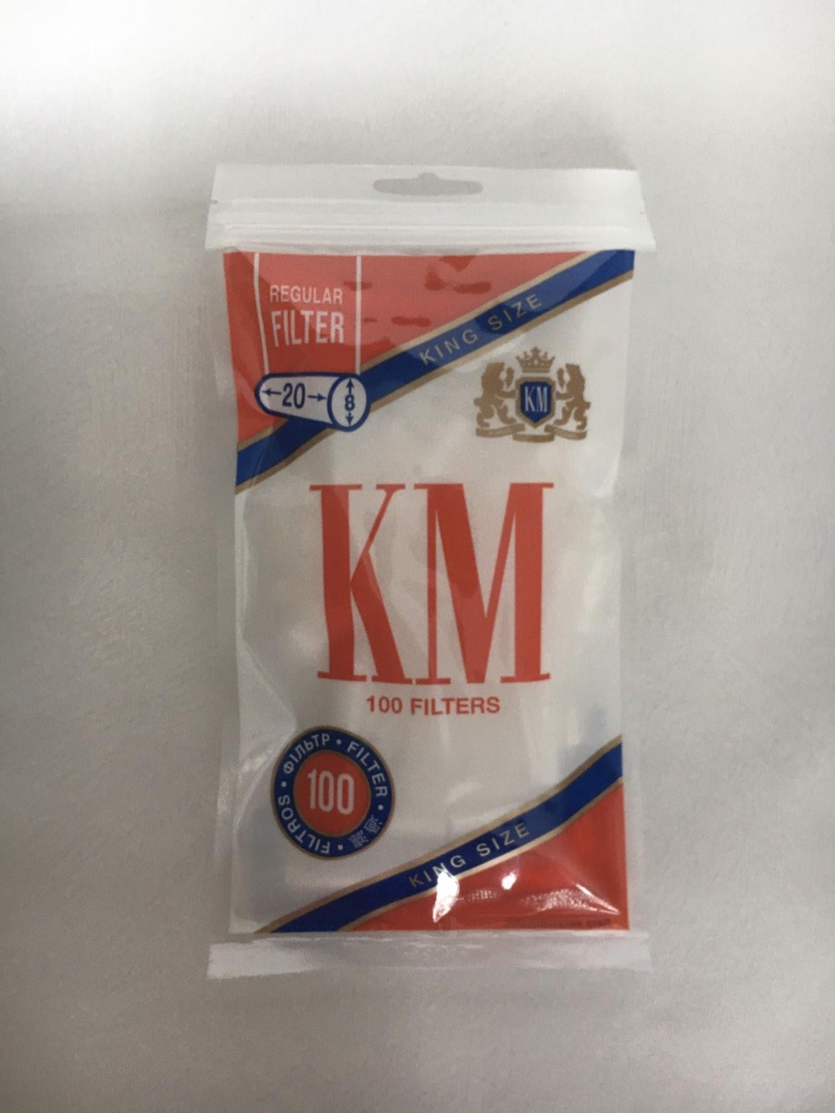 Фильтры для курения KM Filters Regular King Size 100 шт. Фильтры для курения KM Filters Regular King Size 100 шт.