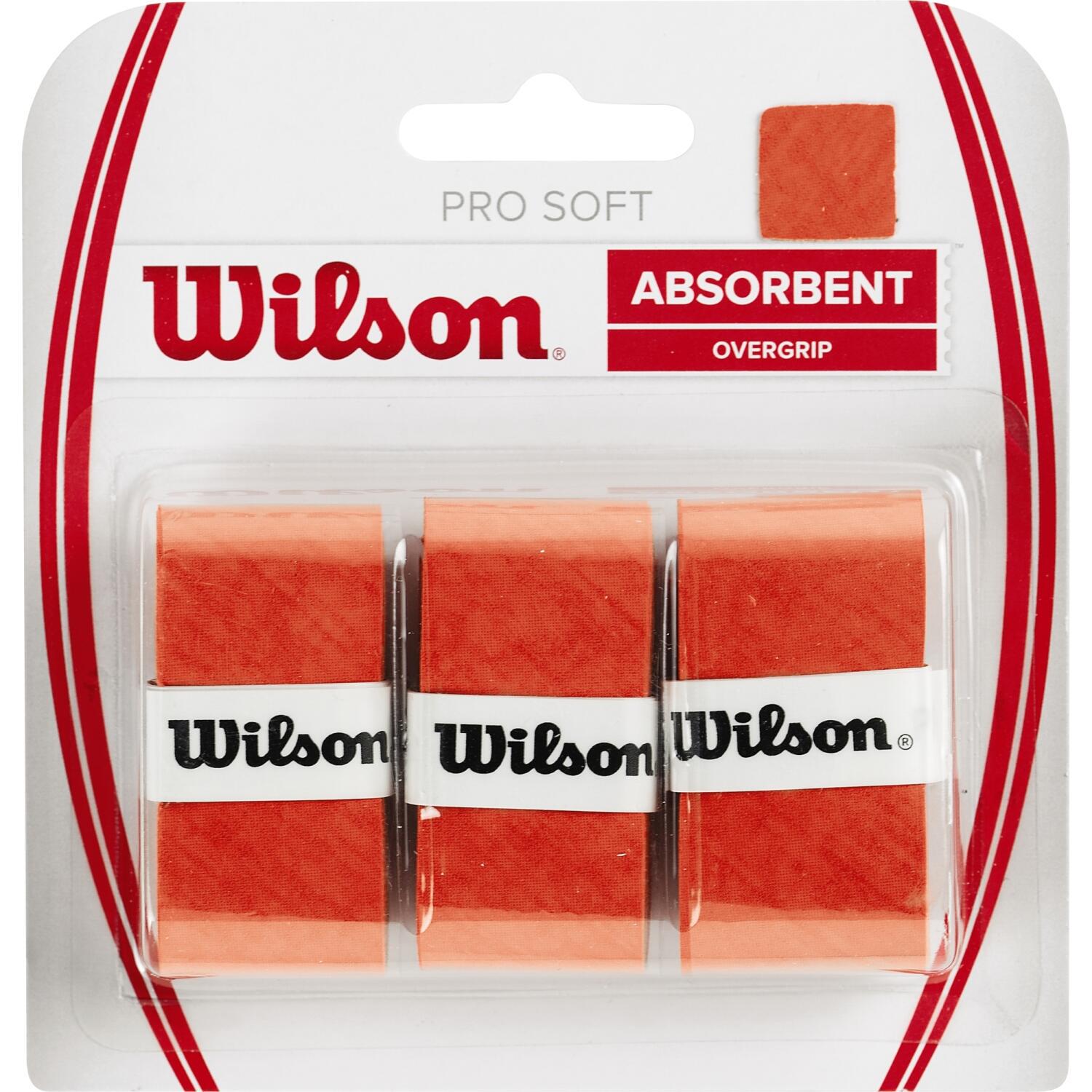 Обмотка для ракеток Wilson PRO SOFT OVERGRIP 3 PACK 3 шт. Оранжевый (WRZ4040)
