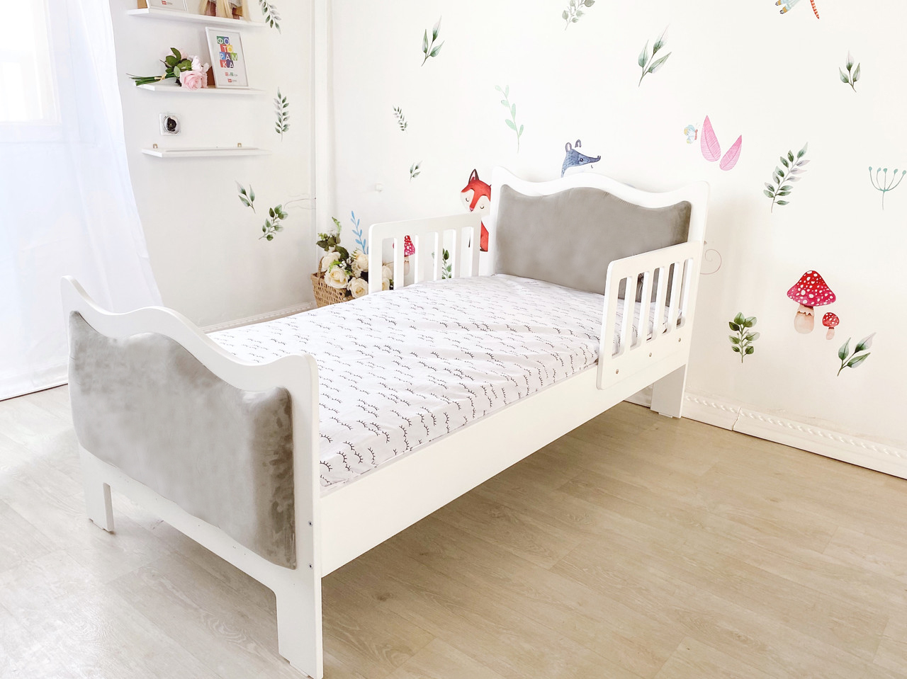 Кровать детская с мягким изголовьем Fmebel Geneva 70x160 см (73967)