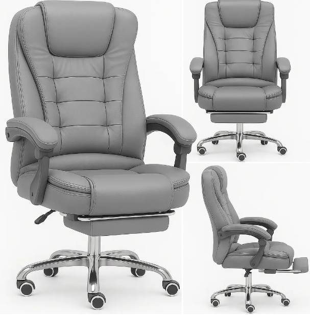 Крісло офісне Diego D2 Сірий - фото 4