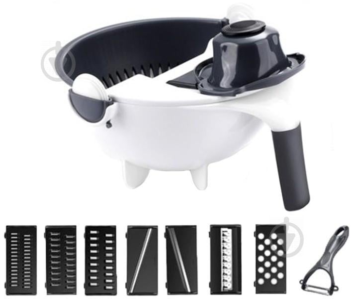 Овощерезка Wet basket vegetable cutter 9 в 1 мультислайсер для овощей тёрка