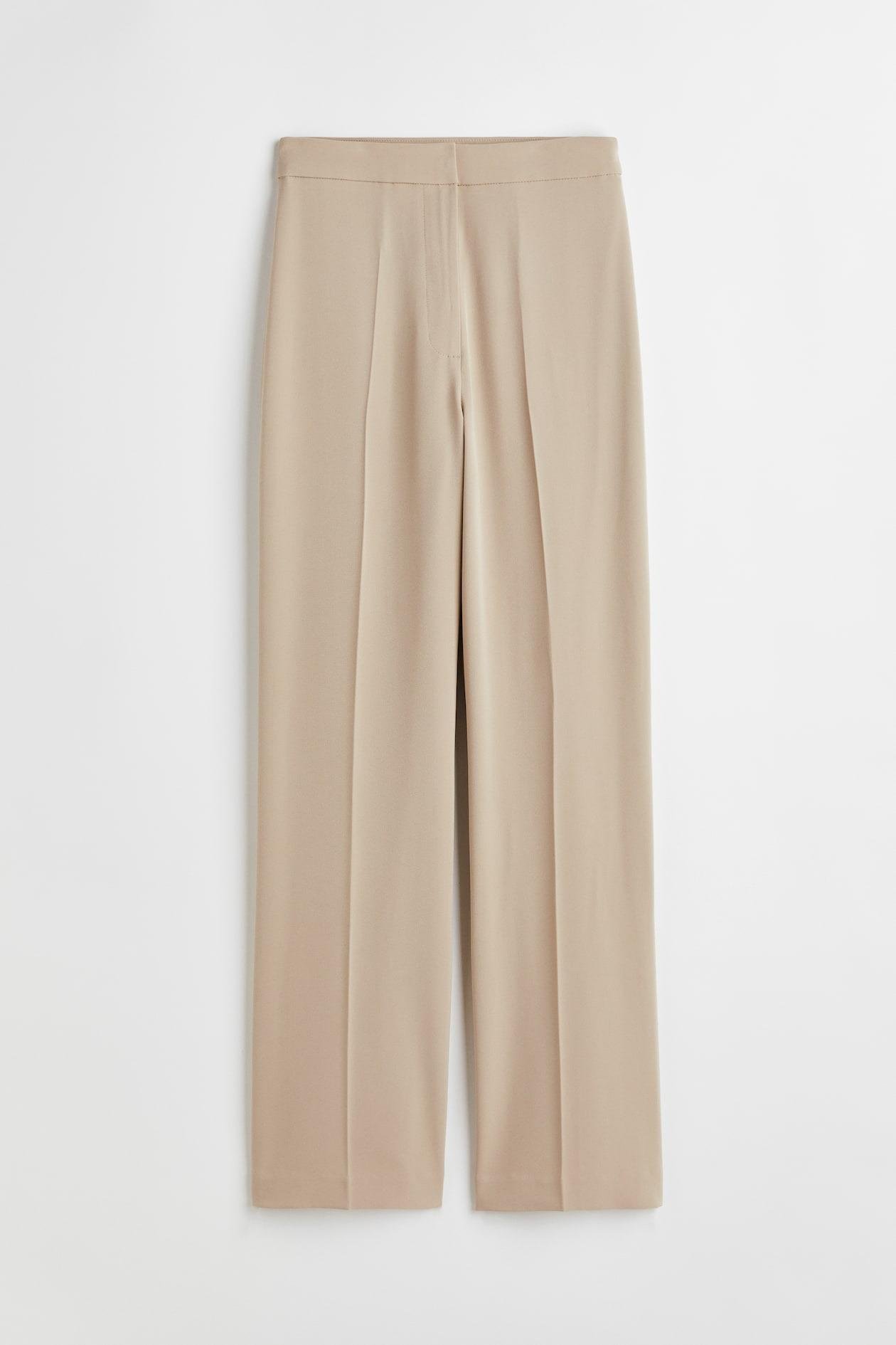 Брюки H&M р. 38 Светло-бежевый (877769П)