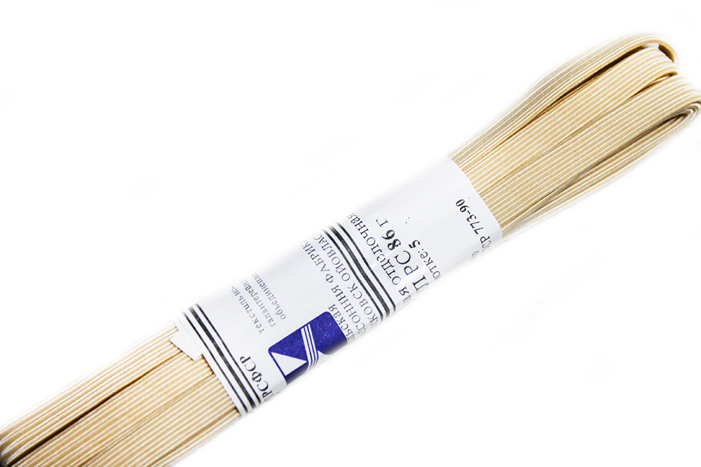 Резинка бельевая 8 мм 2,5 м Бежевый - фото 5