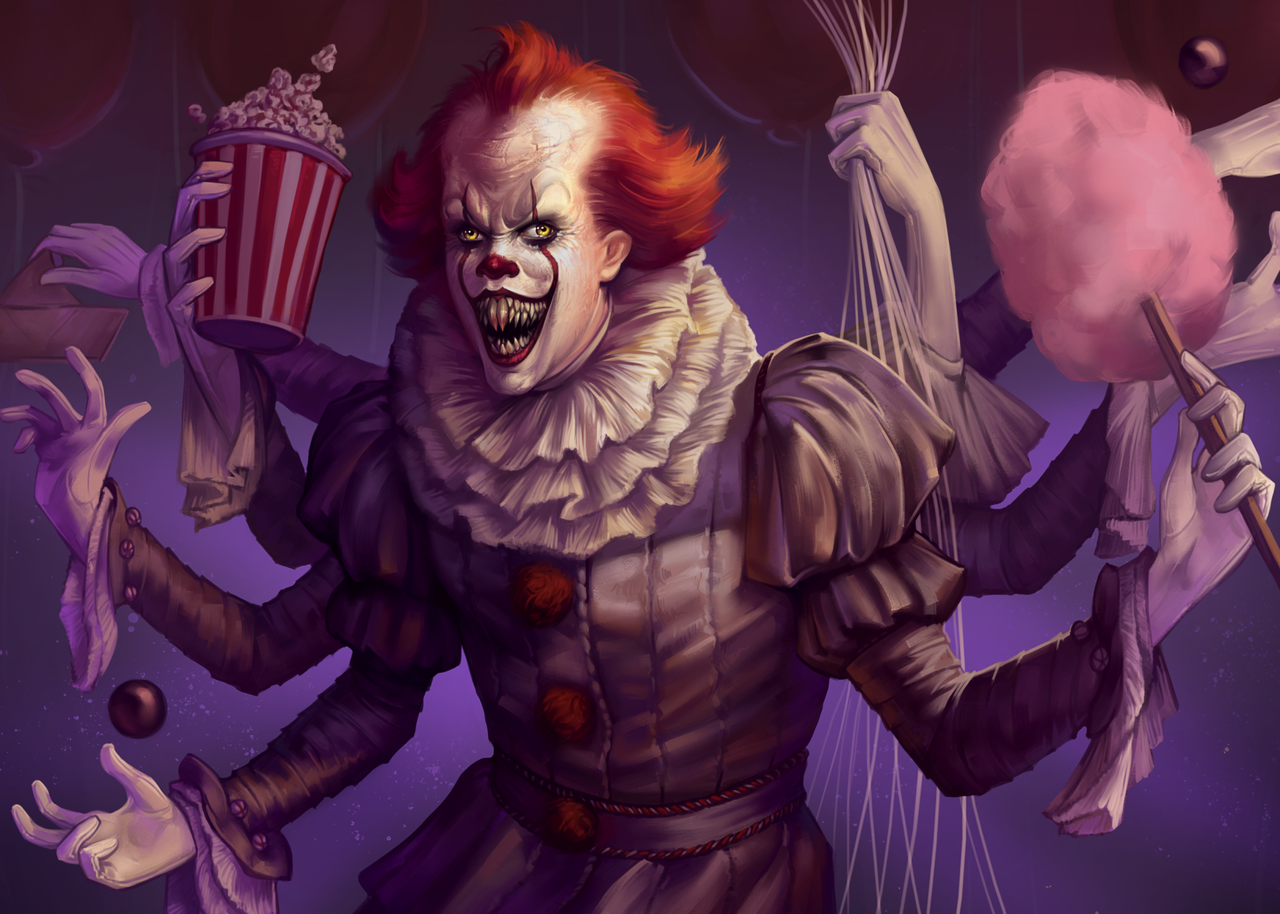 Картина постер Gee! Оно Пеннивайз танцующий клоун 60х40 см IT.03.06