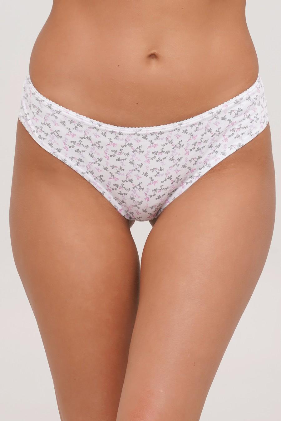 Трусики бразилиана Liabel р. 2/S Бело-розовый (79885)