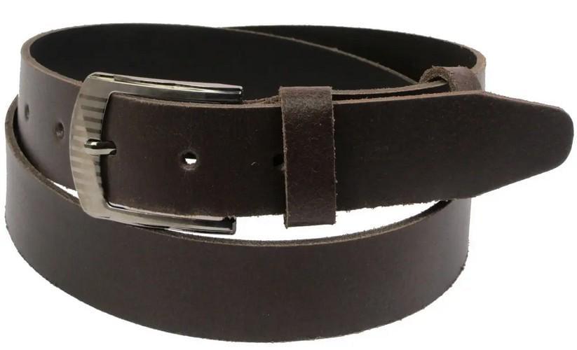 Ремень кожаный мужской Skipper 3,8 см Коричневый (super649_1111-38)
