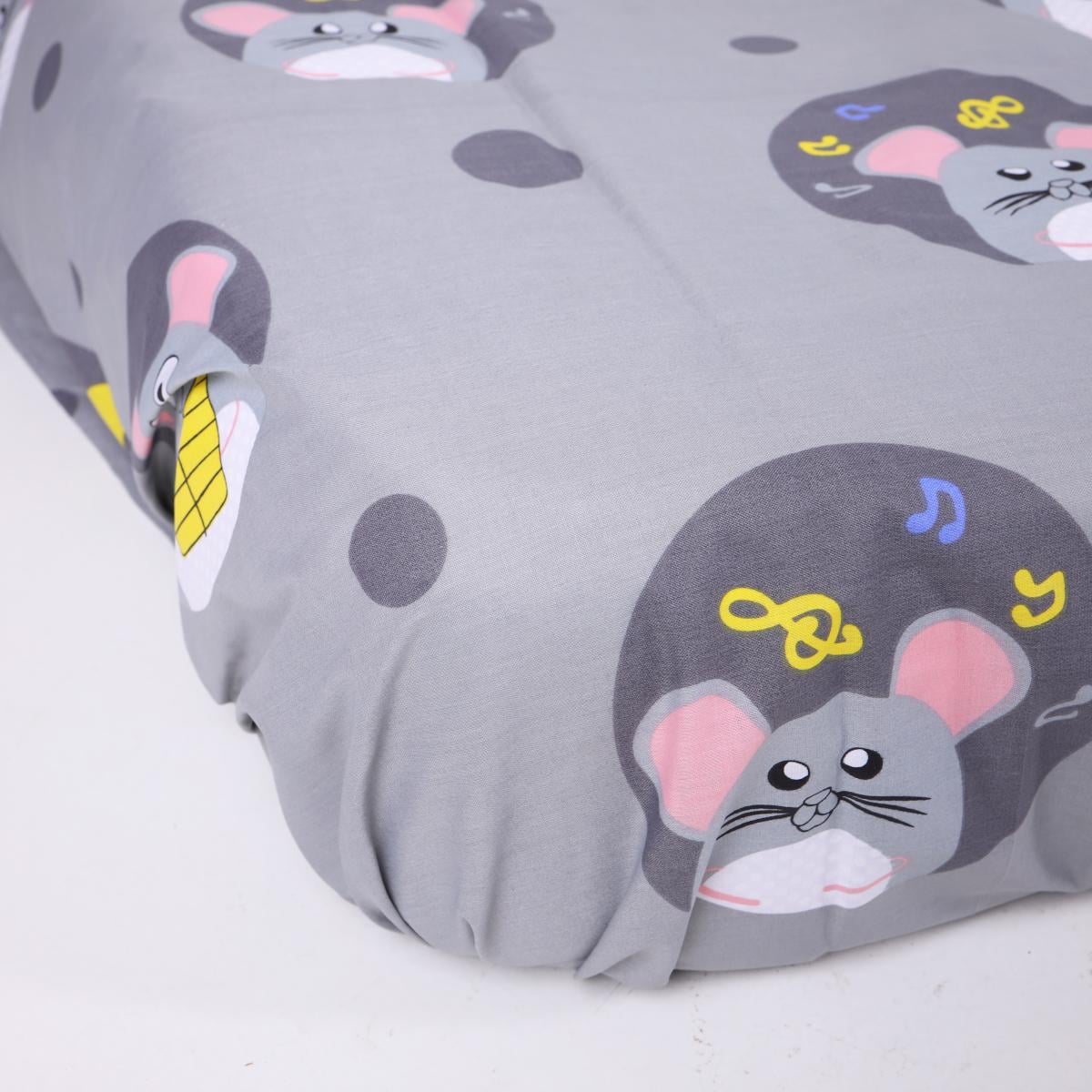 Простынь на резинке Серая мышка бязь 160х190х25 см (44881725)