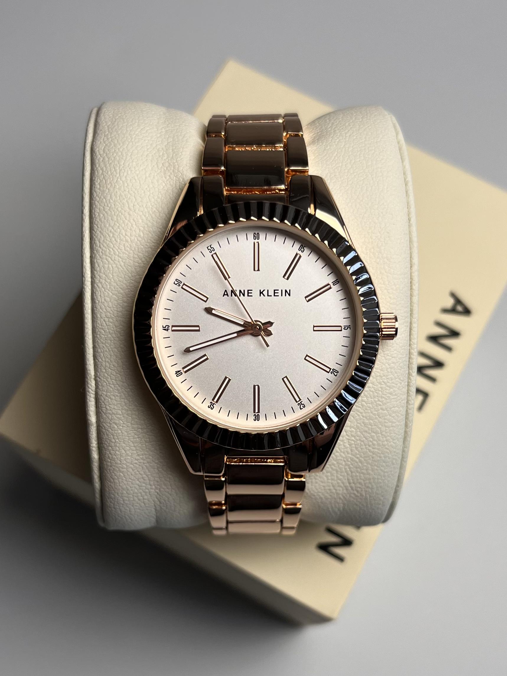 Часы женские Anne Klein AK/4172SVRG Золотистый (15359818) - фото 2 Часы женские Anne Klein AK/4172SVRG Золотистый (15359818) - фото 2