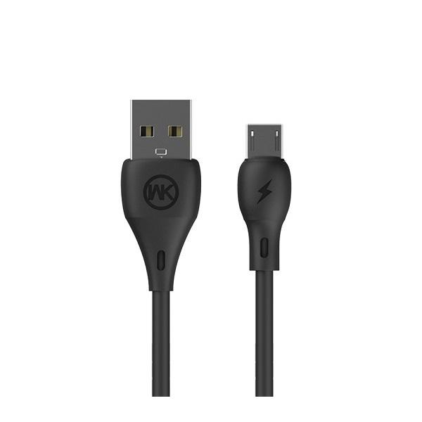 Кабель WK WDC-072m USB micro-USB 2,1 А 1 м Чорний (6941027604281)