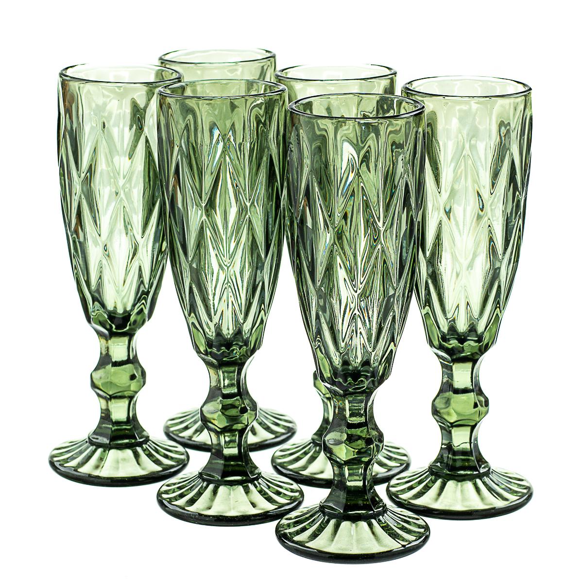Комплект бокалів для шампанського Elisey Берил 6 шт. (8428-009) - фото 2 Комплект бокалів для шампанського Elisey Берил 6 шт. (8428-009) - фото 2