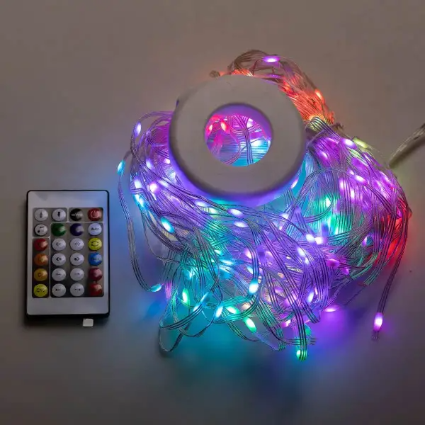 Смарт-гирлянда Smart 250 led Garlando Pro USB управление телефоном и пультом 10 нитей по 2,5 м Разноцветный (1733044W)