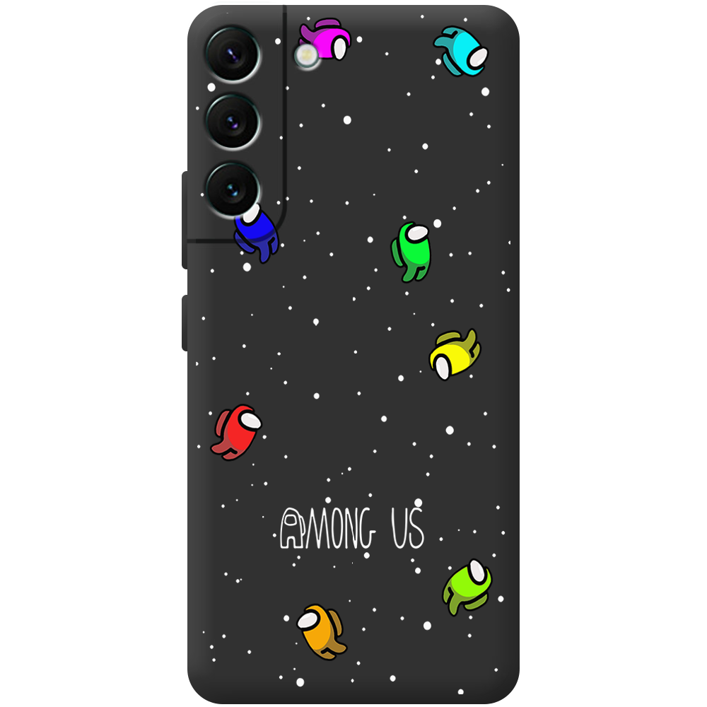 Чохол BoxFace Samsung Galaxy S22 (S901) Among Us Invisible Чорний силікон (44180-bk76-44380)