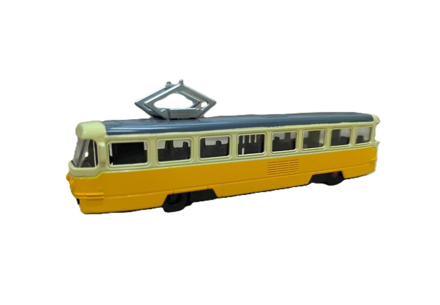 Металлическая модель трамвая XL80117L-1 Желтый Металлическая модель трамвая XL80117L-1 Желтый