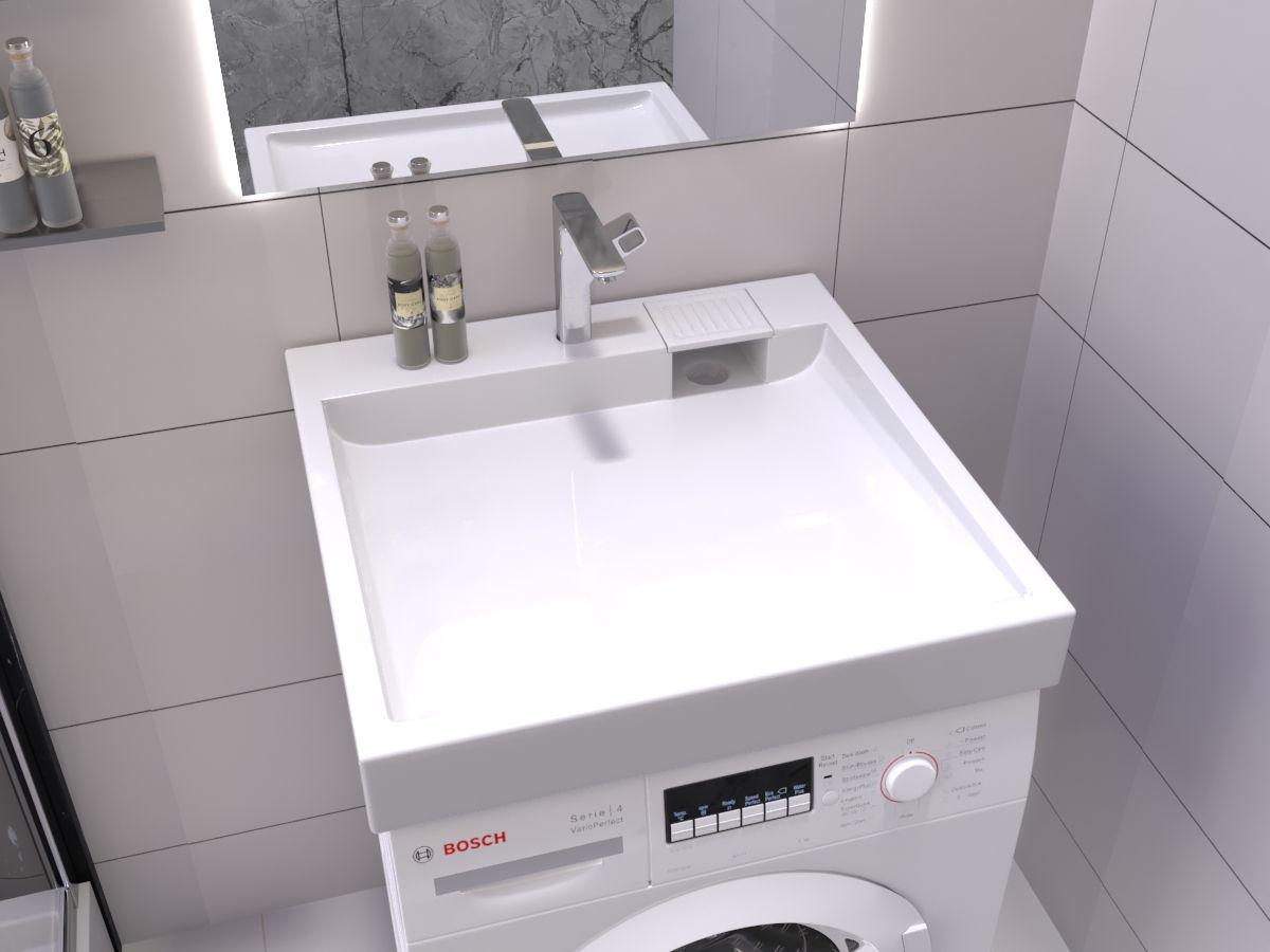 Умивальник на пральну машину акриловий Redokss San FOBOS 60х60 см