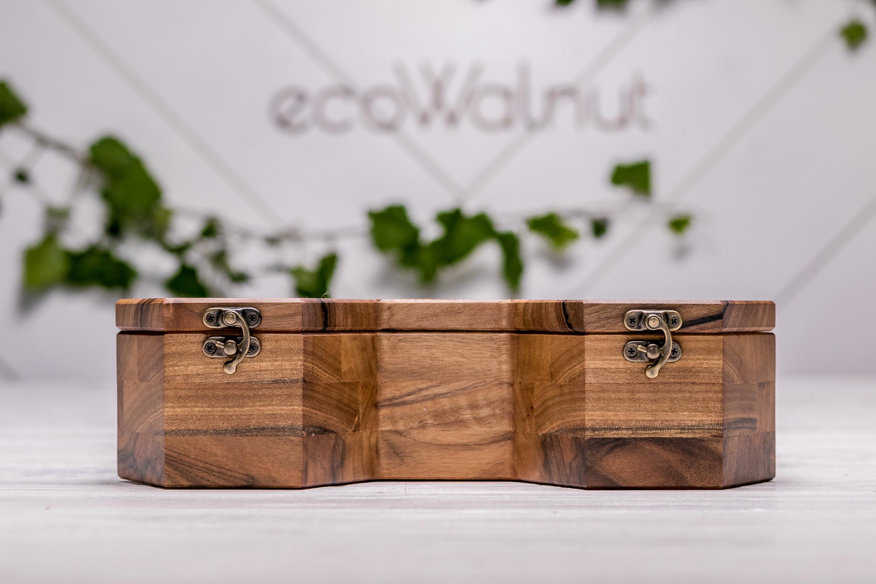 Органайзер деревянный EcoWalnut для наручных часов с гравировкой на подарок (EB-16.5.2) - фото 8