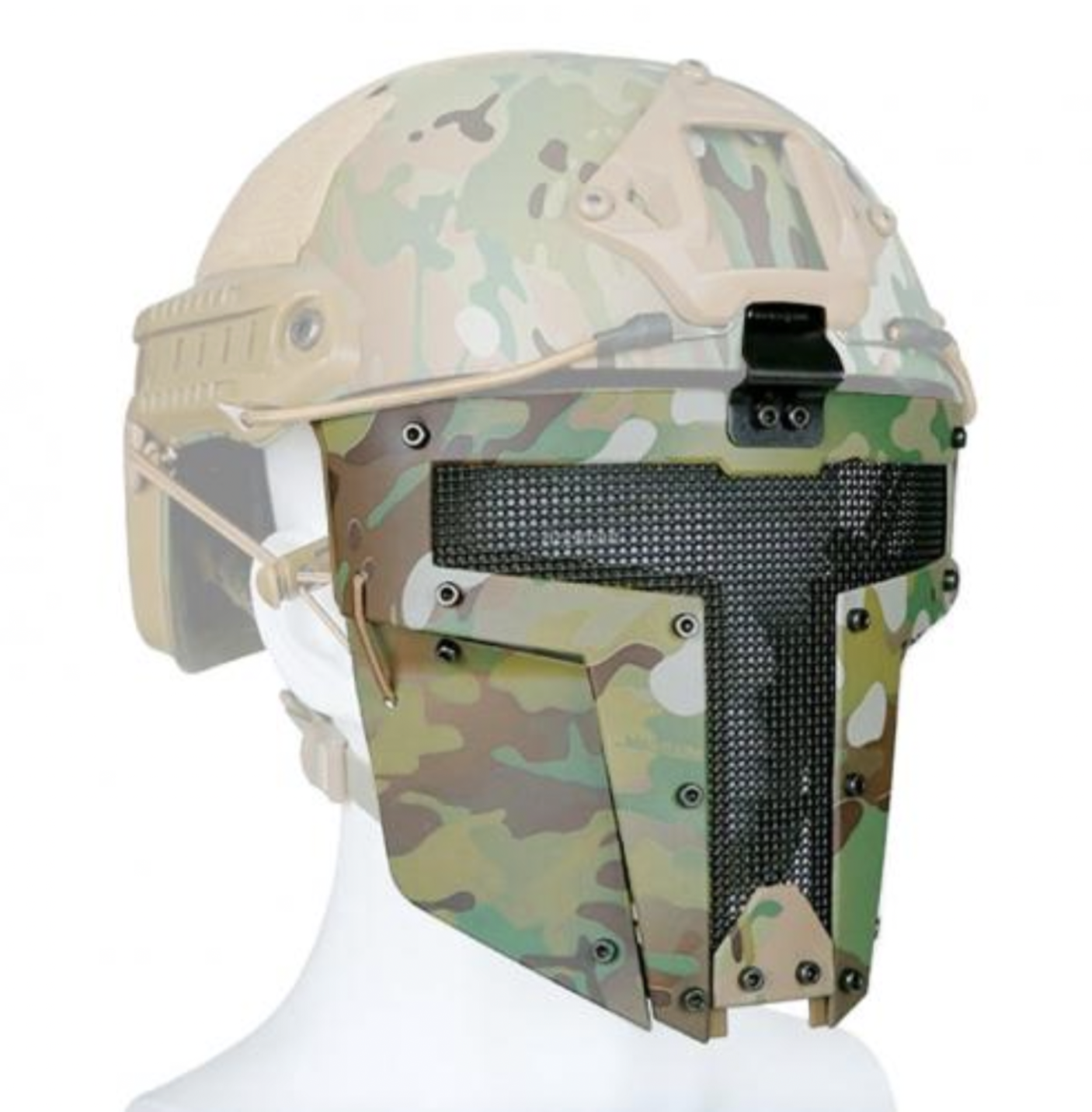 Маска Iron Man з кріпленням до шолома Airsoft Мультикам (MK001007)