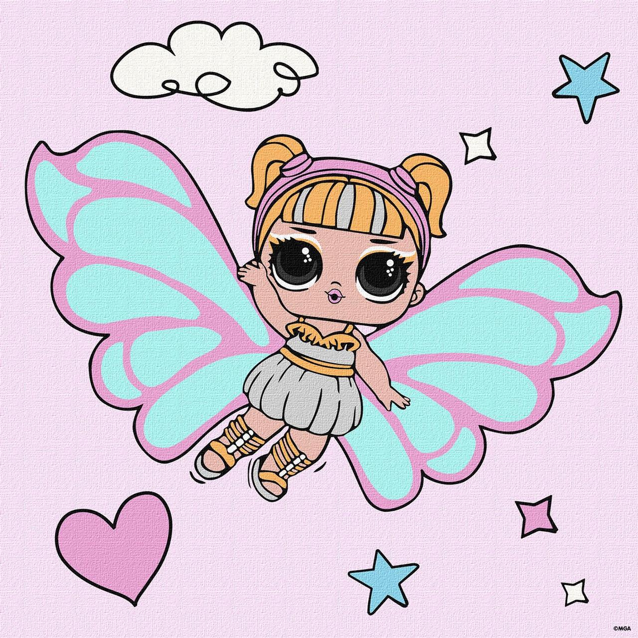 Картина по номерам Ideyka LOL Surprise OMG Fairies Skystarling 40х40 см (2824290030)