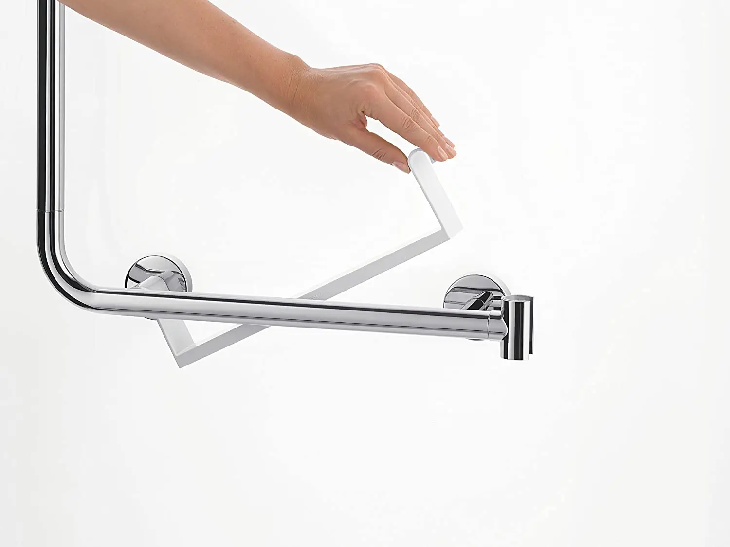 Душевой набор Hansgrohe Raindance Select S 3Jet Left 120x110 см Chrome (26325000) - фото 4