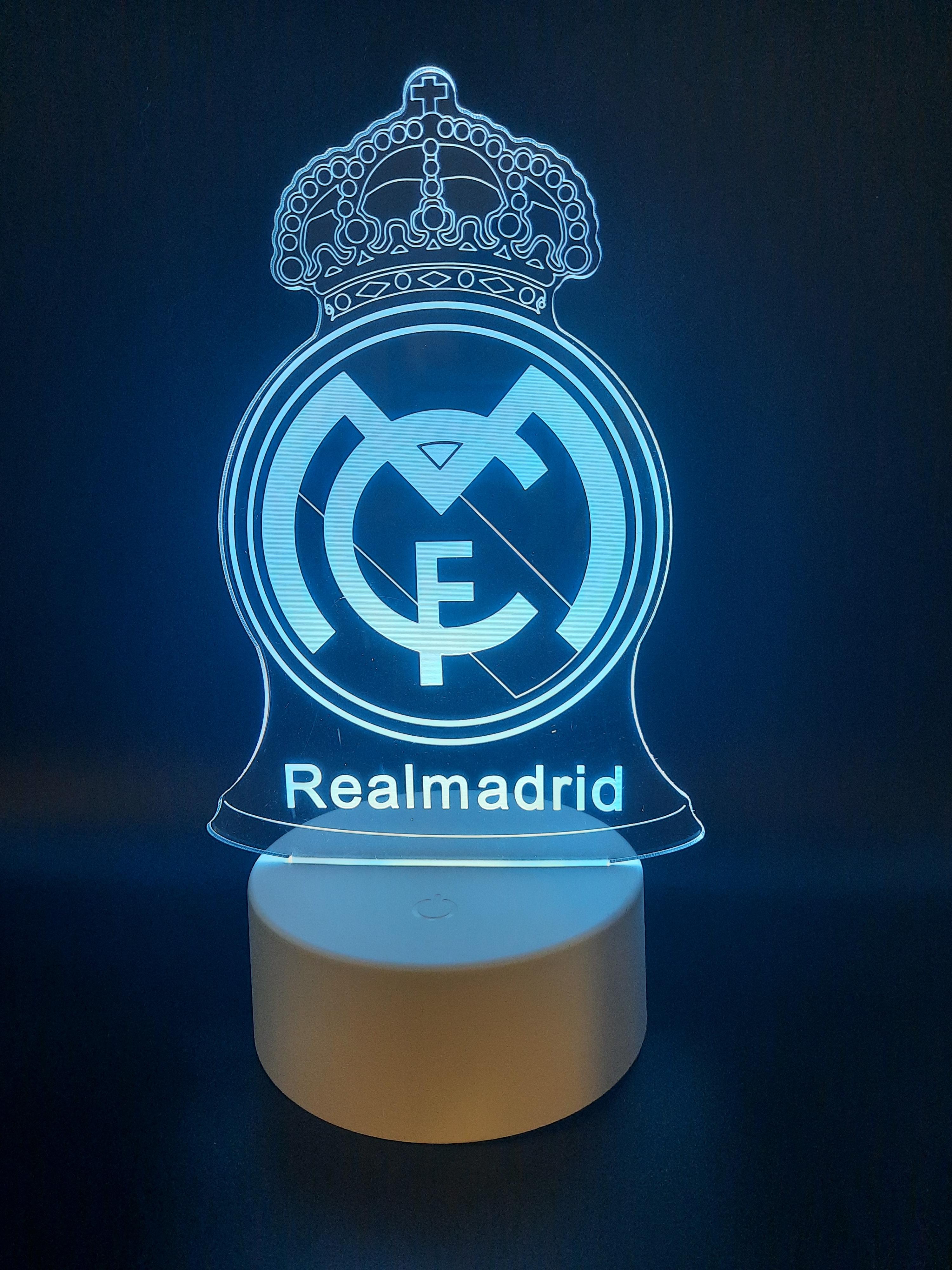 Ночник LED 3D ФК Реал Мадрид 16 цветов